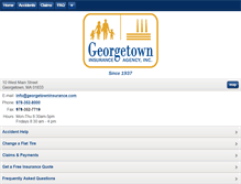 Tablet Screenshot of georgetowninsurance.com